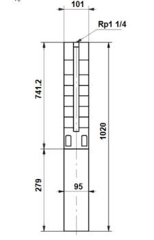 SP 1A-28  Grundfos 0,75 Kw Unterwasserpumpe 08001K28